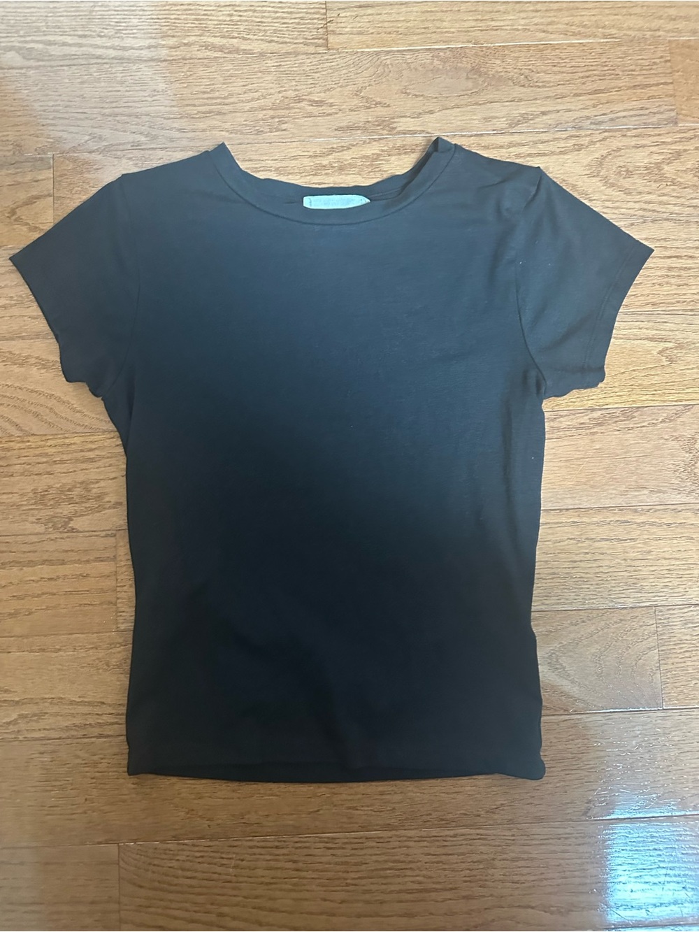 Cotton On Black Slim Crewneck Short Sleeve Tee